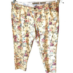Vanilla Jeans Floral Print Fit Skinny Women Plus Size 24 Pockets